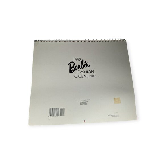 Vintage Mattel 1992 Barbie Fashion Calendar Unused Spiral Bound - Picture 3 of 7